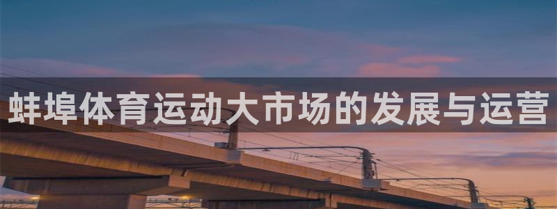 球客岛：蚌埠体育运动大市场的发展与运营