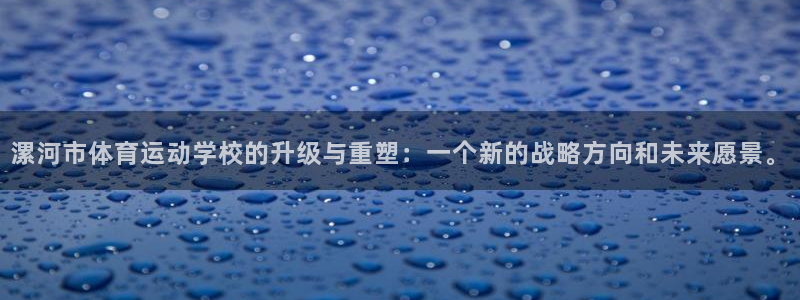 球客岛：漯河市体育运动学校的升级与重塑：一个新的战略方向和未来愿景。