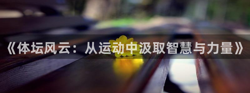 球客岛：《体坛风云：从运动中汲取智慧与力量》